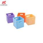 boîtes rangement violet orange bleu clair moderne animaux nature transparentes opaques