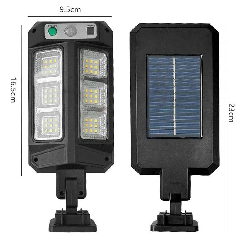 lumière solaire led motion sensor extérieure sécurisée contemporaine panneaux solaires intégrés clips noirs