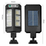 lumière solaire led motion sensor extérieure sécurisée contemporaine panneaux solaires intégrés clips noirs