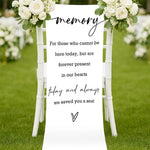 bannière mariage commémorative lettrage blanc vert bordure élégante clips decoration événement festive polyester