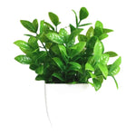 plantes artificielles vertes moderne feuilles uniformes pot blanc intérieur extérieur décoration chambre jardin exposé
