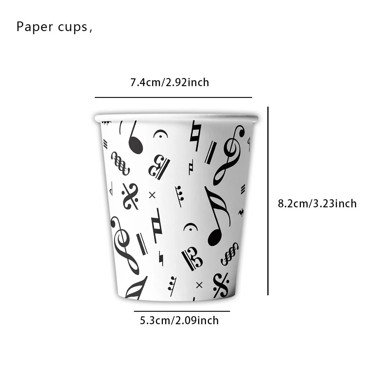 serviettes papier notes musicales fête anniversaire mariage décoration enfant simple moderne