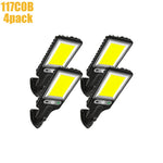 lampe solaire détecteur mouvement adhésive moderne noir jaune 84x225mm ip65 led