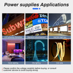 alimentation électrique led 12v 24v 100w 200w 300w 400w 500w bleu noir industrielle modernisée