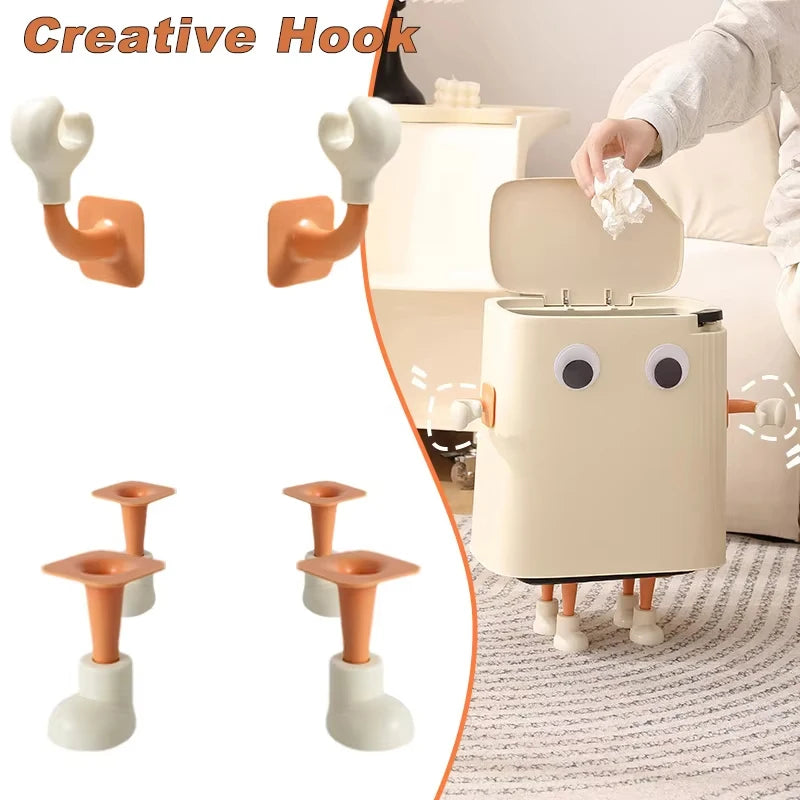 robots décoratifs créatifs fixation tête bras pattes animées moderne ludique