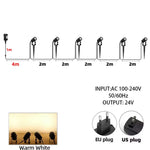 spots led paysagistes noirs modernes 12 tringle adaptableextérieur sécurité ip65 étanche