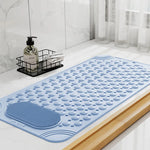 tapis douche bain moderne anti dérapant pvc texturé crème picots absorbants sécurité enfants