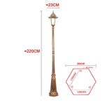 lampe rue or noir classique éclairage public extérieur led ip65 aluminium certifiée
