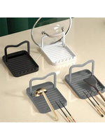 porte couverts adhésifs moderne couverts cuillère spatule marron clair gris noir cuisine anti déversement