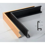 Cadre flottant en alliage d'aluminium blanc avec peinture sur toile