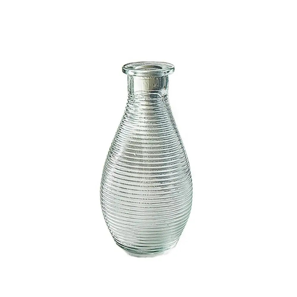 vase transparent gravé classique décoration intérieure plante hydroponique maison festive