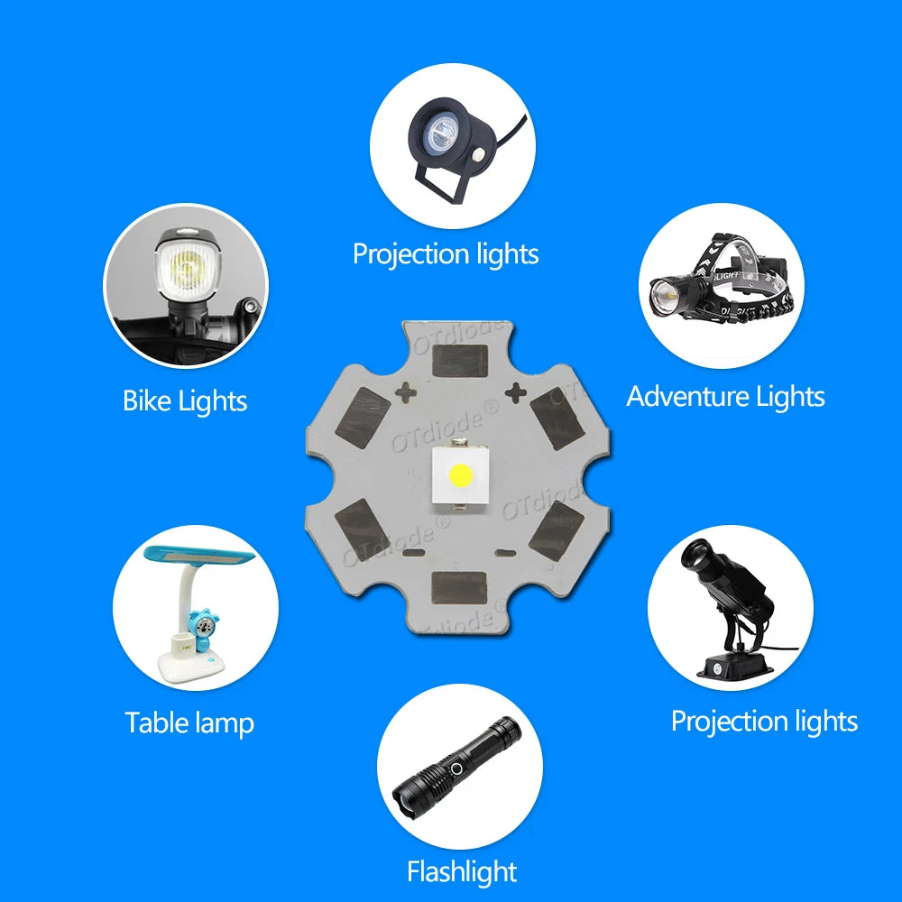 LED chip blanc haute puissance 3W 5W 16mm 20mm PCB moderne