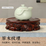 socle bois massif sculpté motifs fleurs oiseaux support présentation vase statue décoration intérieure