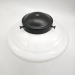 cache lampe noir doré argenté classique métal chrome rond lisse opacité fixations éclairage