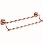 accessoires salle bain rose doré élégants finition laiton porte savon serviette vintage