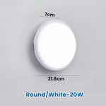 lampe murale moderne surface mounted extérieure led 15w 20w blanc ronde ovale étanche