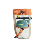 sacoches vélo guidon sangles élastiques ours grenouille patches couleurs ludiques enfants