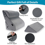 coussins forme cale gris doux mousse mémoire forme couchette ergonomique contemporain adjustable lit