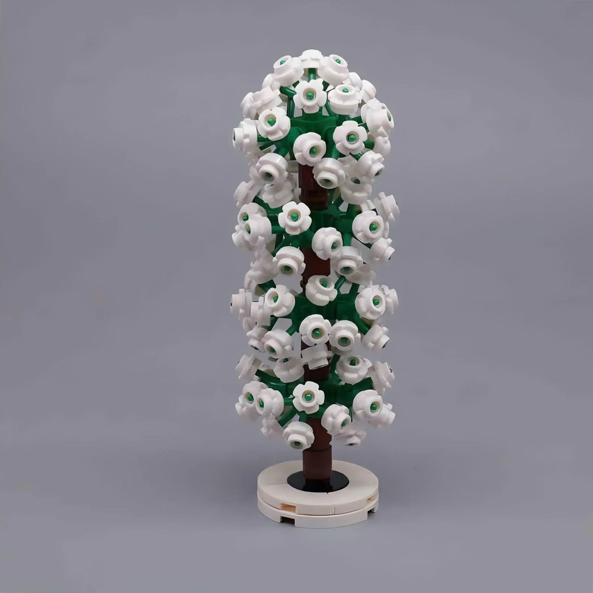 arbres miniatures créatifs fleurs roue dentée couleurs vives base plate naturelle