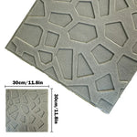 panneaux decoratifs modernes 30cm 30cm motif geometrique relief blanc rose gris
