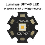 LED moderne blanc chaud 3000K CRI95 5050 16mm 20mm PCB cuivre DIY flashlight