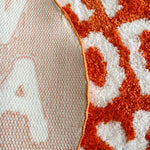 tapis orange blanc motif géométrique moderne texturé WHAT GOOD DAY chambre salon