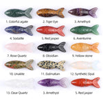pendants poissons pierres violet orange noir vert rouge marron artisanal feng shui