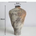 vases marron gris blanc texture marbrée artisanal rustique vase table nouveau classique post moderne
