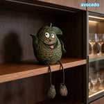 sculpture fruit ananas banane citron pomme résine cartoon opaque pieds jaunes noirs