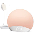 lampe ambiance graduel lever soleil affichage numerique son apaisant controle luminosite snooze stereo 5w