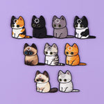 aimants réfrigérateur dessin animé chatons cartoon yeux ouverts poilés variés collection deco