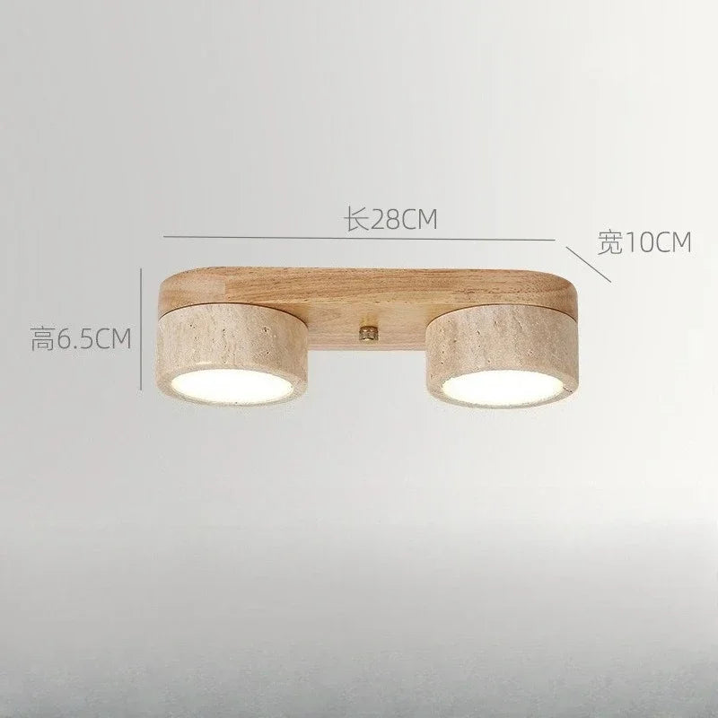 lampe moderne marron clair texture naturelle éclairage led minimaliste chambre salon entrée étude