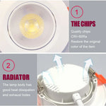 spot led encastré rond blanc moderne éclairage intérieur intérieur intérieur intérieur intérieur intérieur