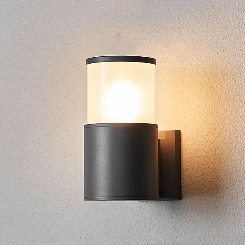 lampe murale moderne éclairage quotidien 12W LED étanche noir fixée mur entrée chambre étude