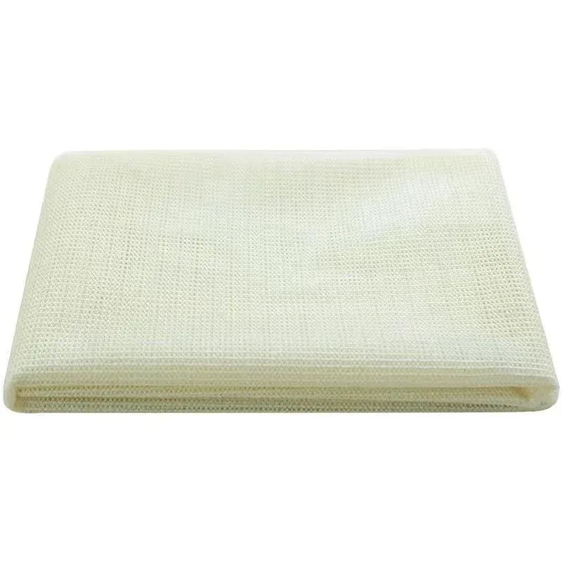 tapis anti dérapant pvc blanc crème filet fin moderne adhésif taille 50x50 cm
