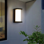lampe murale moderne led ip65 étanche noir blanche éclairage extérieur jardin cloisonalley