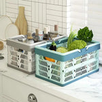 panier pliable bleu clair moderne grille ventilation poignée détachable rangement camping pique nique multifonctionnelextérieur