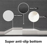 tapis bain gris moderne doux absorbant antidérapant lavable machine confortable salon salle bain