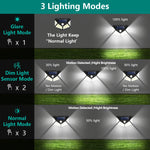 lumière solaire led extérieure ip65 moderne capteur mouvement triangles noirs autonomes