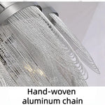 lustre moderne doré transparent tissu franges éclairage chambre salon 2000 82000lm toucher on/off 90