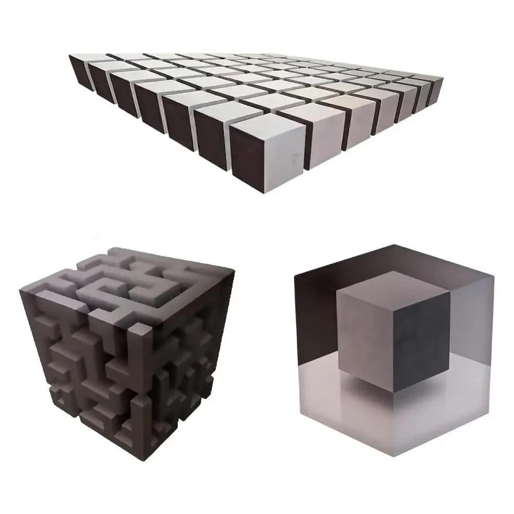 décoration murale 3d illusion optique labyrinthe géométrique moderne bloqueurs.rectangulaires multicolores chambre salon