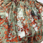 tissu velours élastique jacquard floqué vert clair brodé ethnique boho chic épaulettes bricolage couture