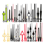 aiguilles montre réparations horlogerie classique or noir élégantes différentes formes motifs décoratifs fixations mouvement