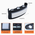 lampe murale led moderne noire ip55 résistante alimentation 110v 220v 7w 9w 11w