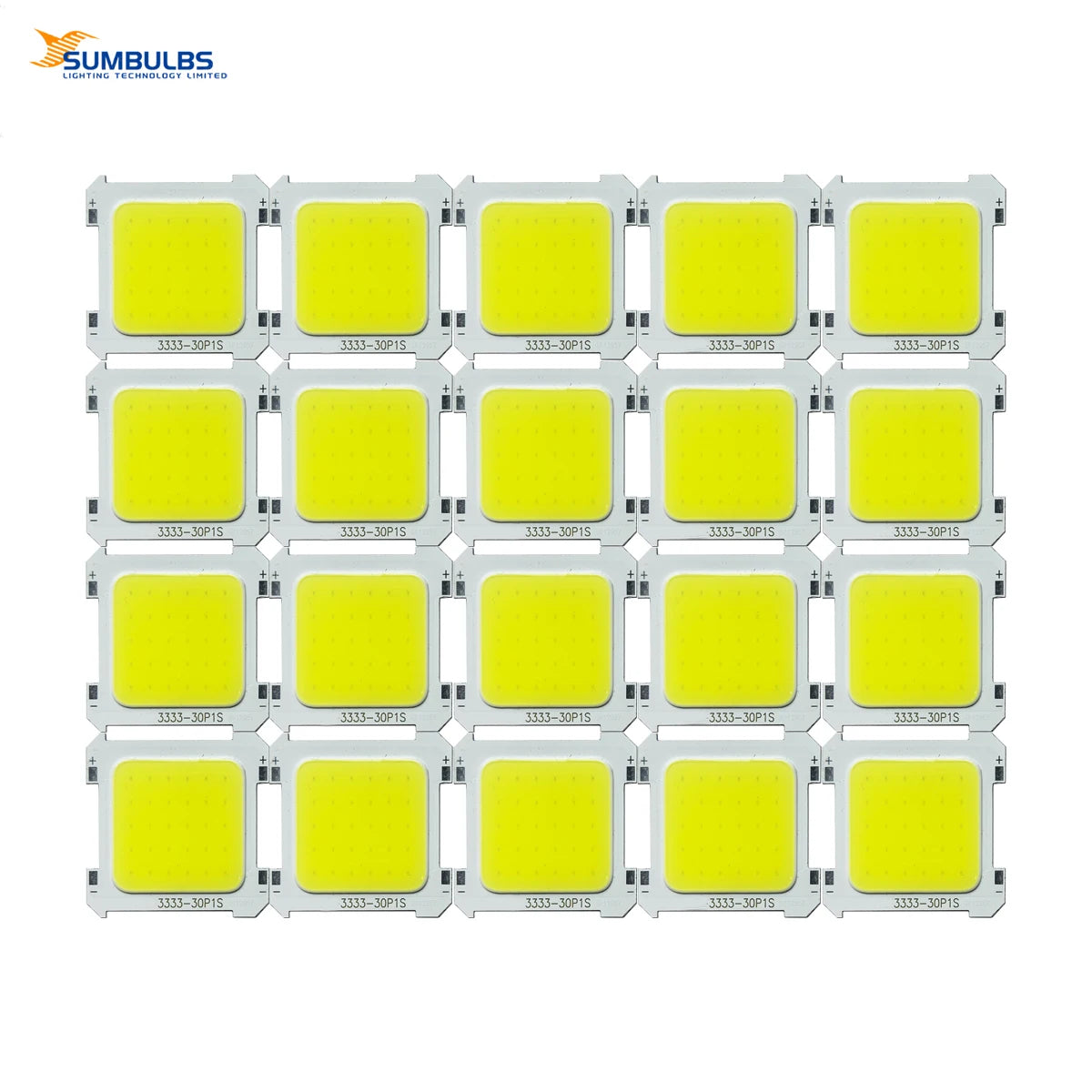 ampoules led blancs 5w 3v hautes luminosités 33x33mm modernes projecteurs clips pack 20pcs