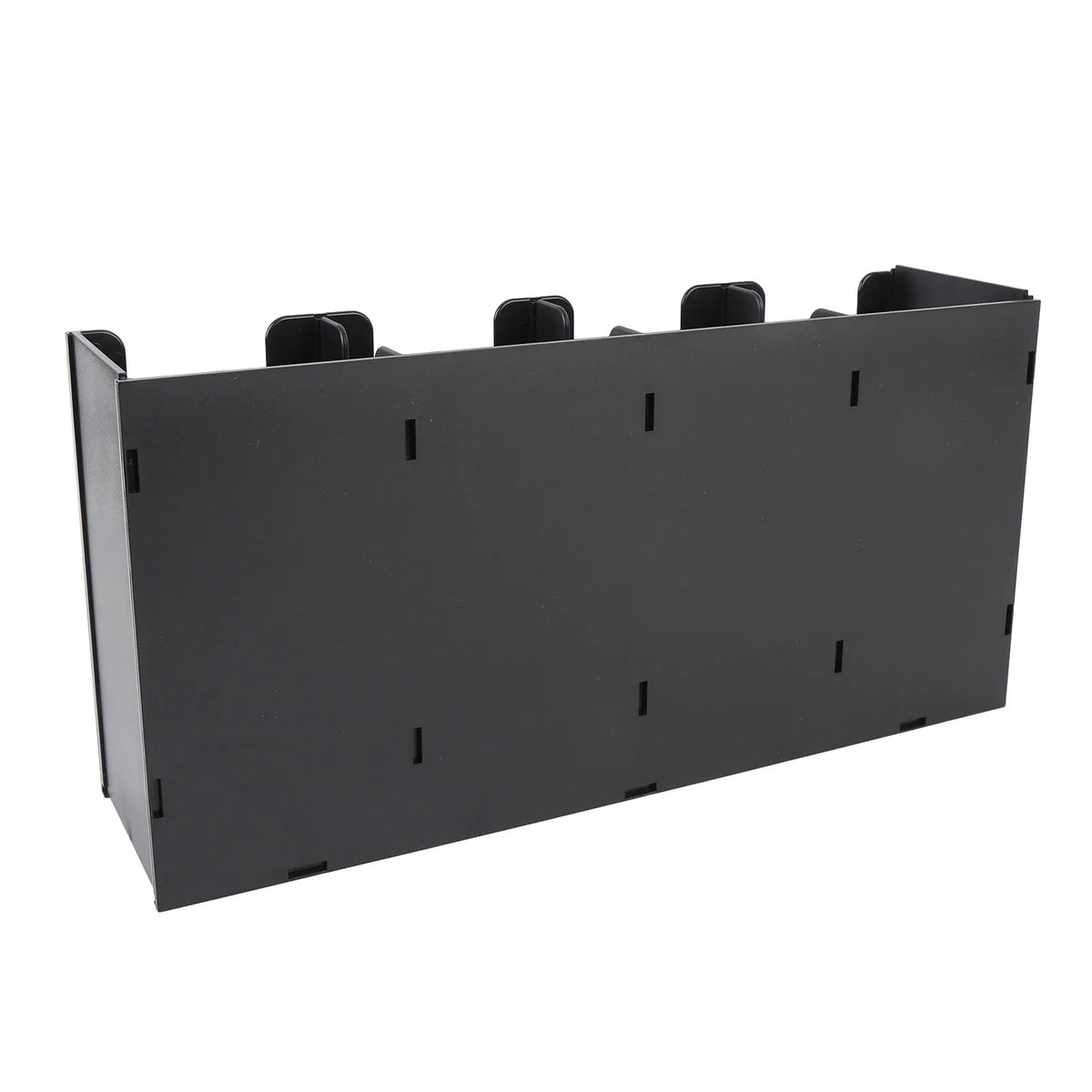 organisateur tubes noir rangement industriel multiple usage fixations moderne minimaliste