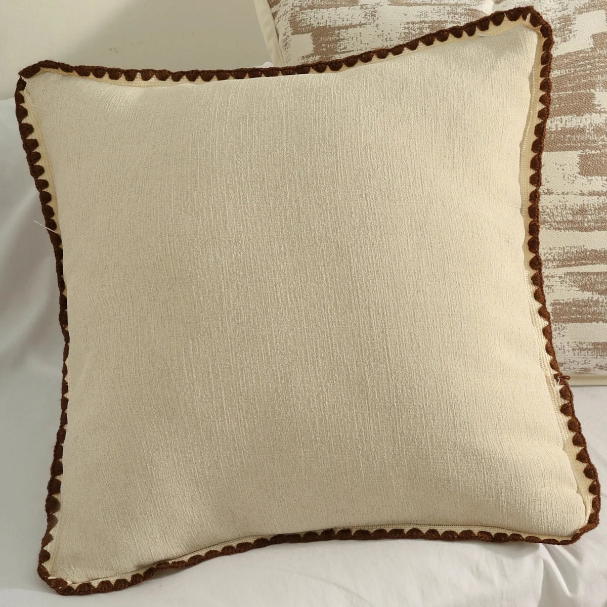 coussin carré 45x45cm coussin 30x50cm housse amovible lavable bohème motif géométrique polyester coton moderne