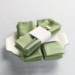 serviette table polyester vert olive unie cuisine salle manger décoration mariage