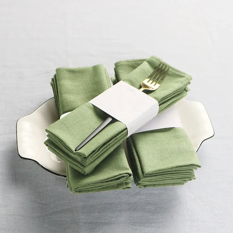 serviette table polyester vert olive unie cuisine salle manger décoration mariage
