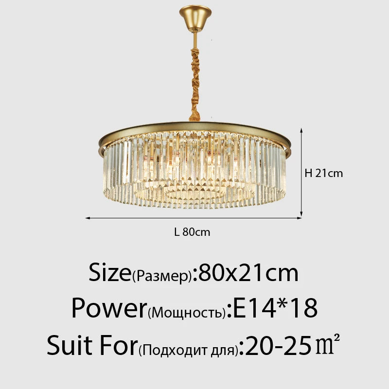 suspension lumineuse moderne cristaux noir doré led élégante tringle chambre salon